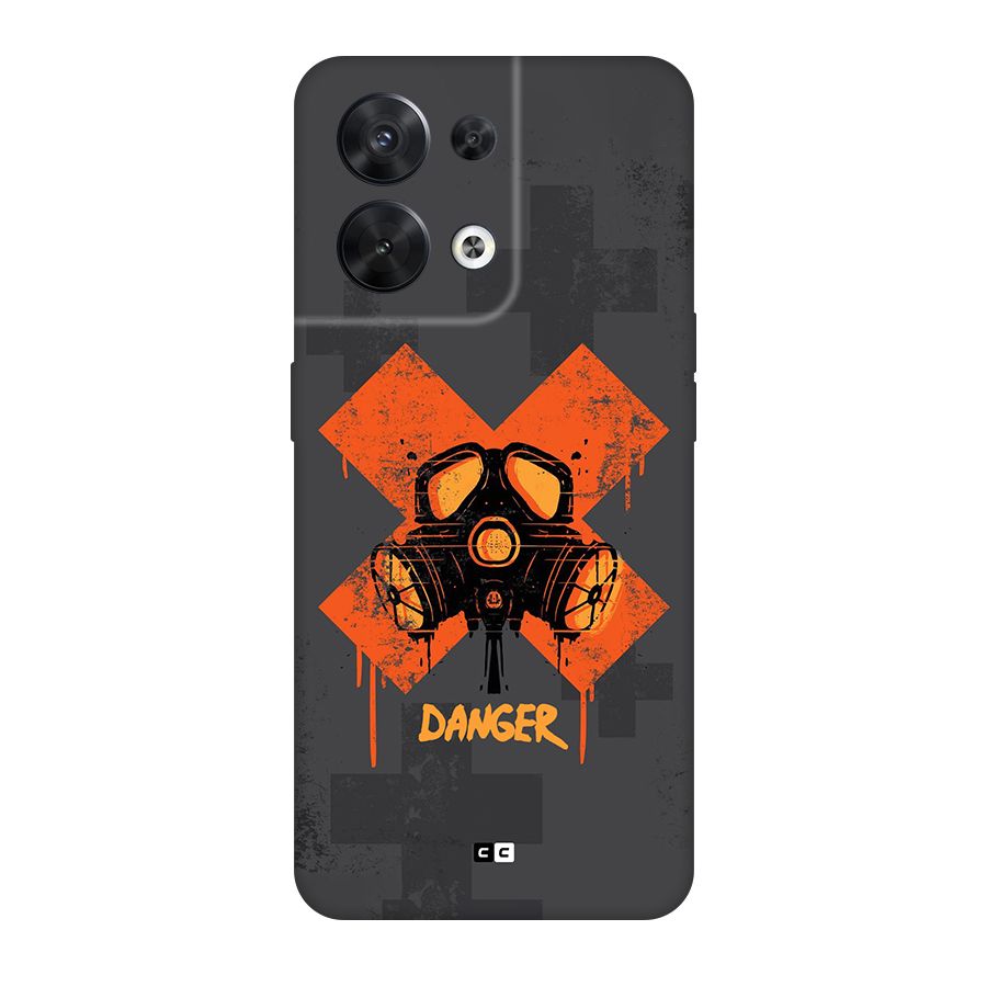 Danger Mask Back Case for Oppo Reno8 5G