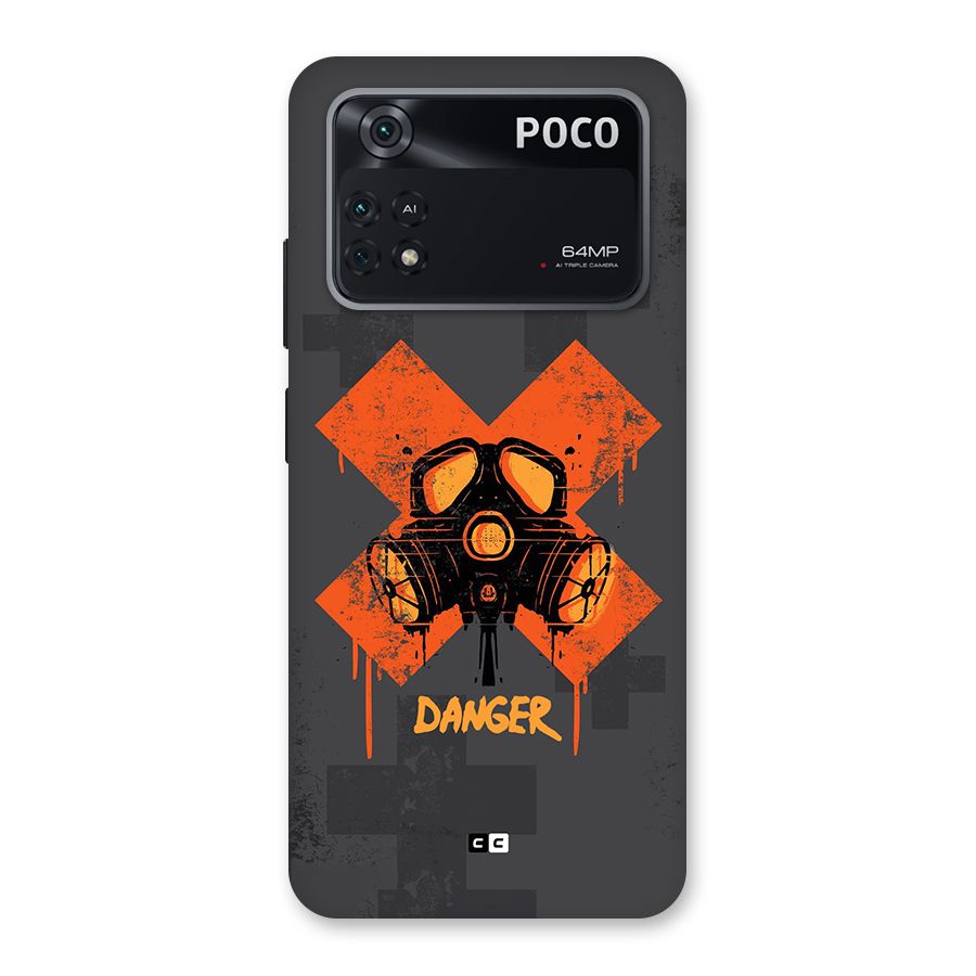 Danger Mask Back Case for Poco M4 Pro 4G