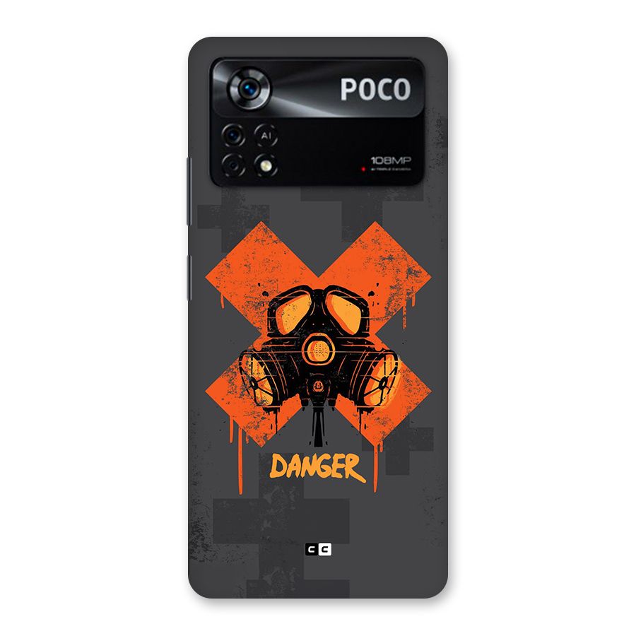 Danger Mask Back Case for Poco X4 Pro 5G