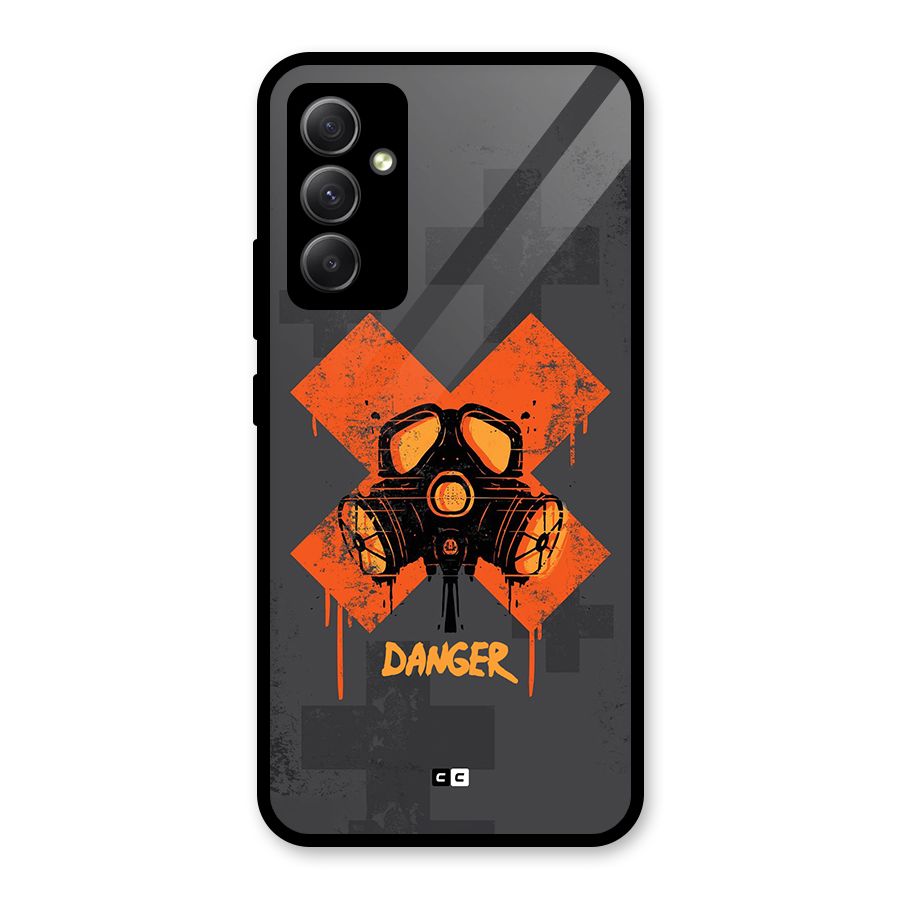 Danger Mask Glass Back Case for Galaxy A34