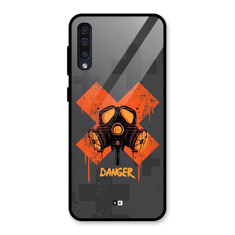 Danger Mask Glass Back Case for Galaxy A50