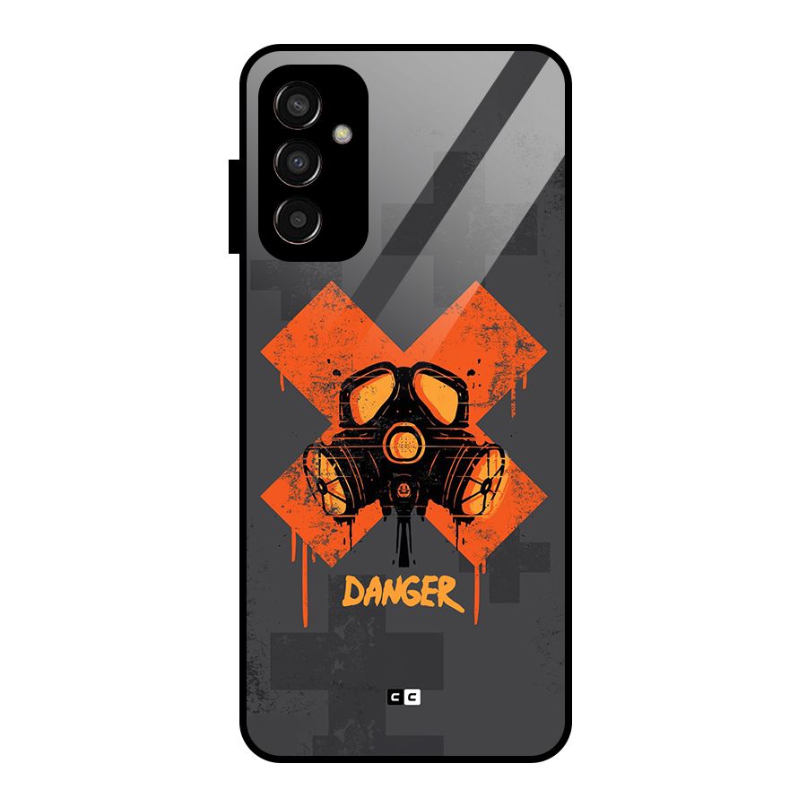 Danger Mask Glass Back Case for Galaxy F13