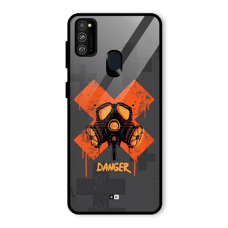 Danger Mask Glass Back Case for Galaxy M30s