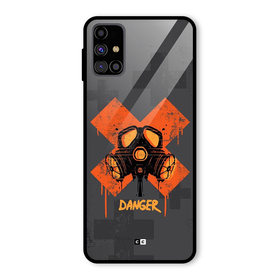 Danger Mask Glass Back Case for Galaxy M31s