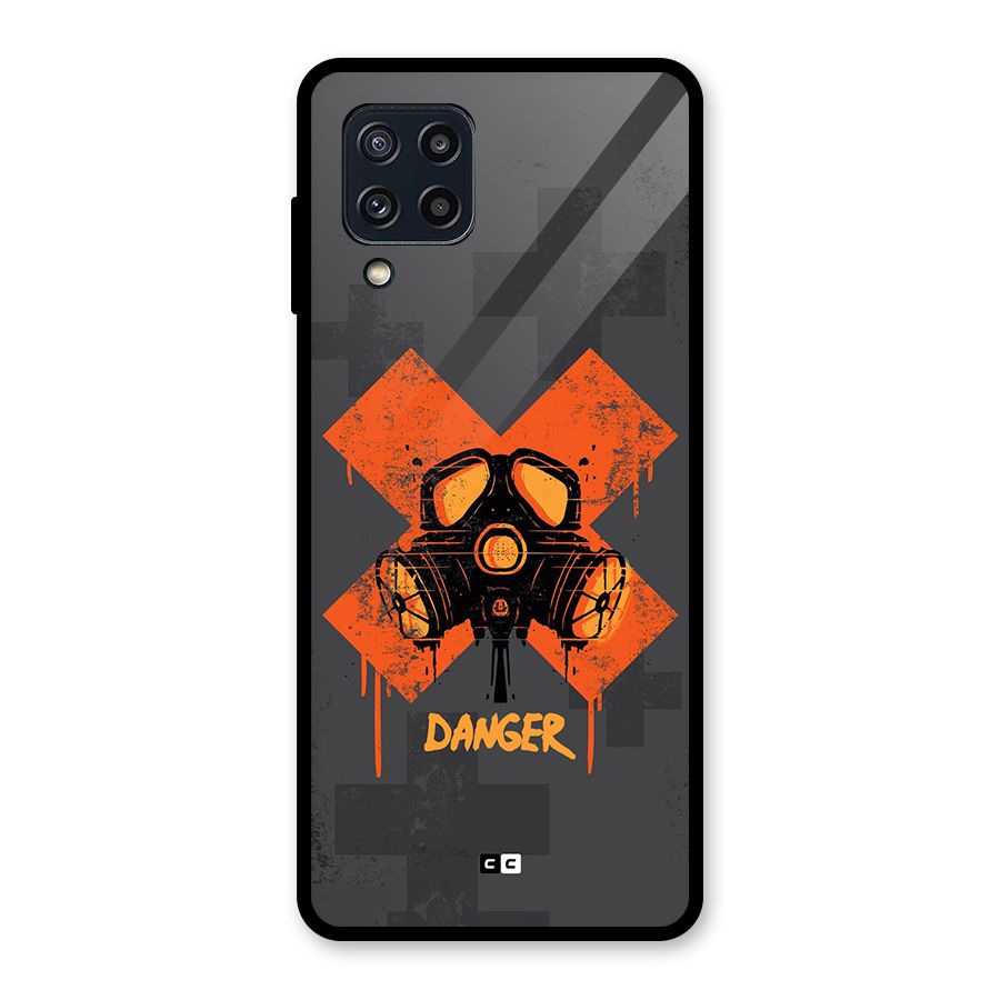 Danger Mask Glass Back Case for Galaxy M32