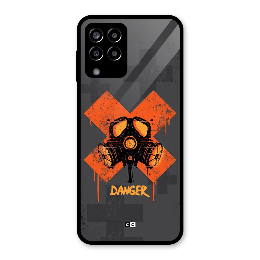 Danger Mask Glass Back Case for Galaxy M33