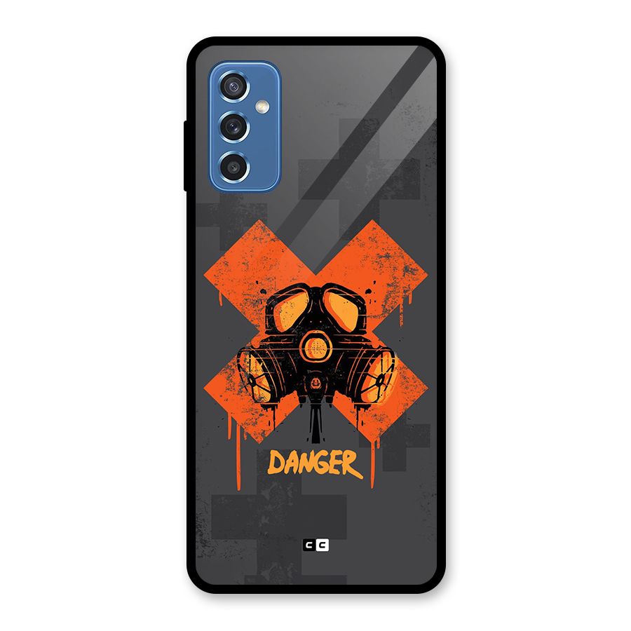 Danger Mask Glass Back Case for Galaxy M52 5G