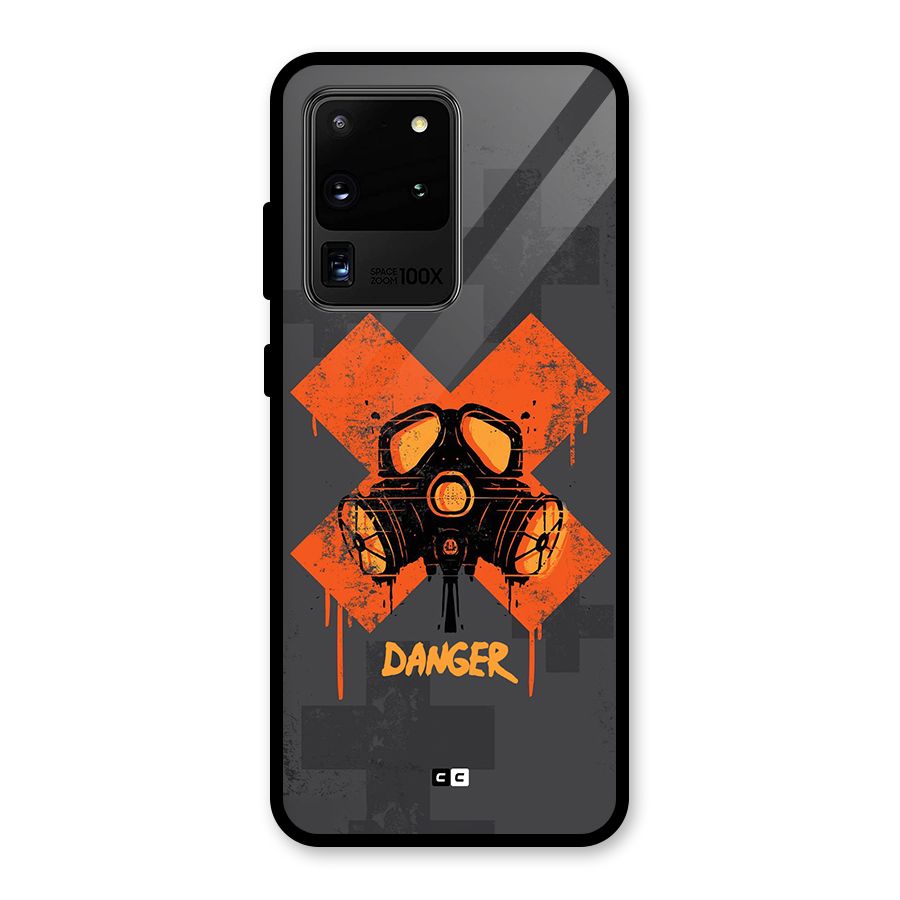 Danger Mask Glass Back Case for Galaxy S20 Ultra