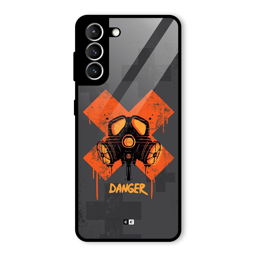 Danger Mask Glass Back Case for Galaxy S21 5G