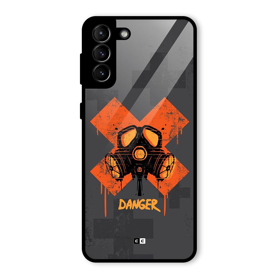 Danger Mask Glass Back Case for Galaxy S21 Plus