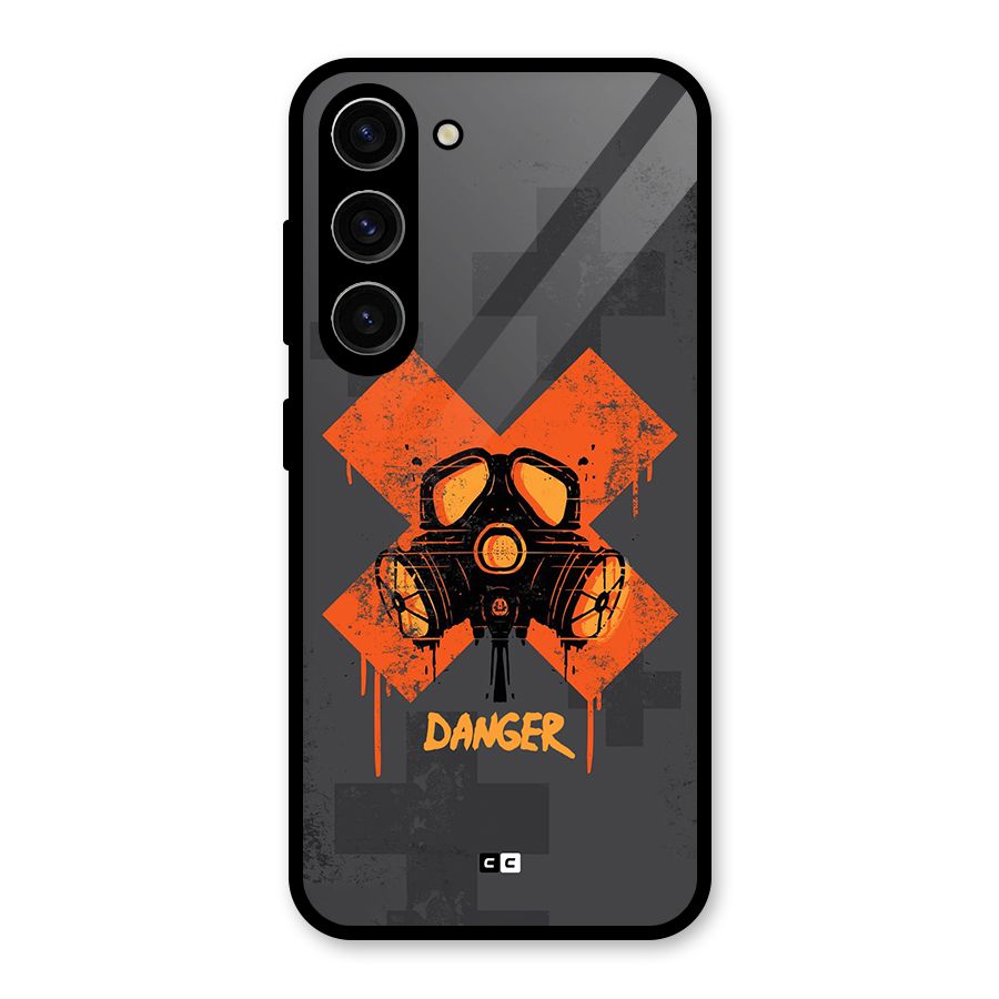 Danger Mask Glass Back Case for Galaxy S23