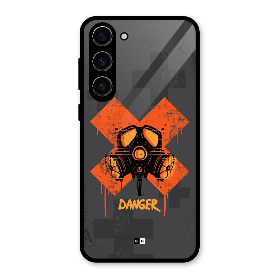 Danger Mask Glass Back Case for Galaxy S23 Plus