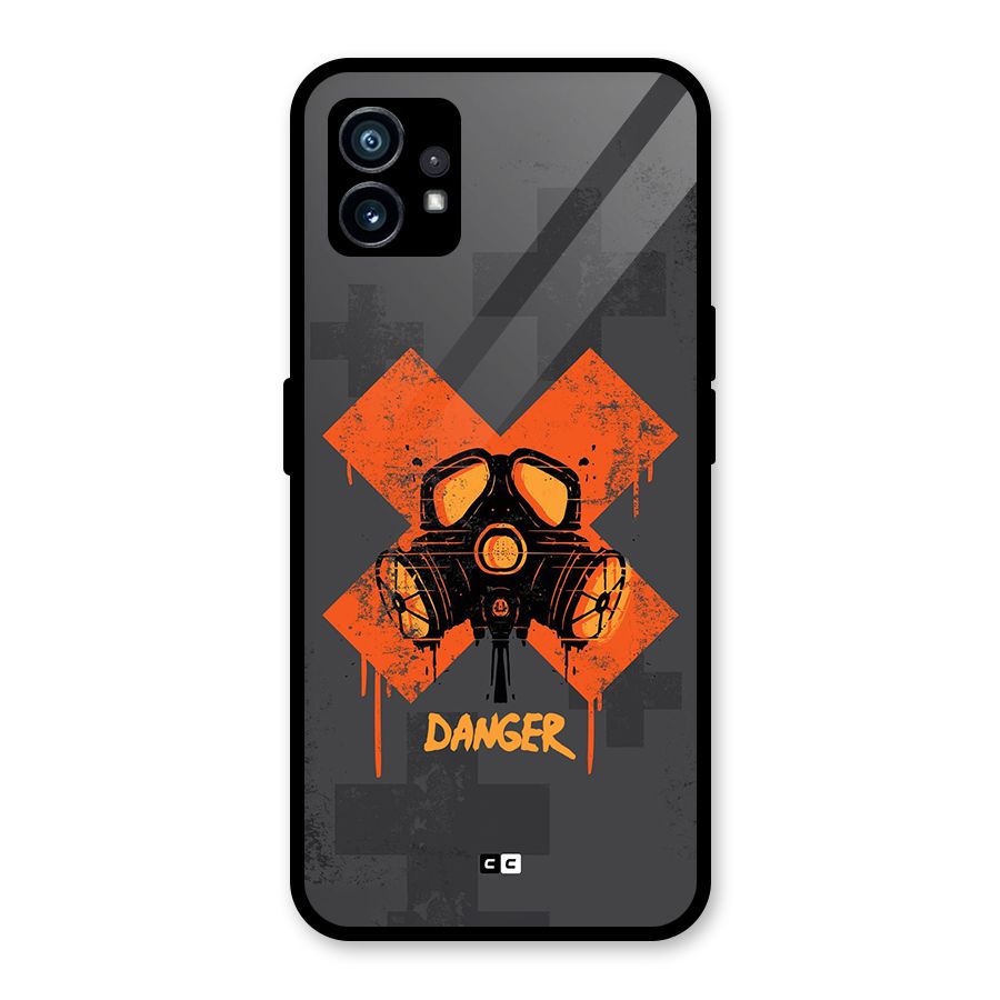 Danger Mask Glass Back Case for Nothing Phone 1