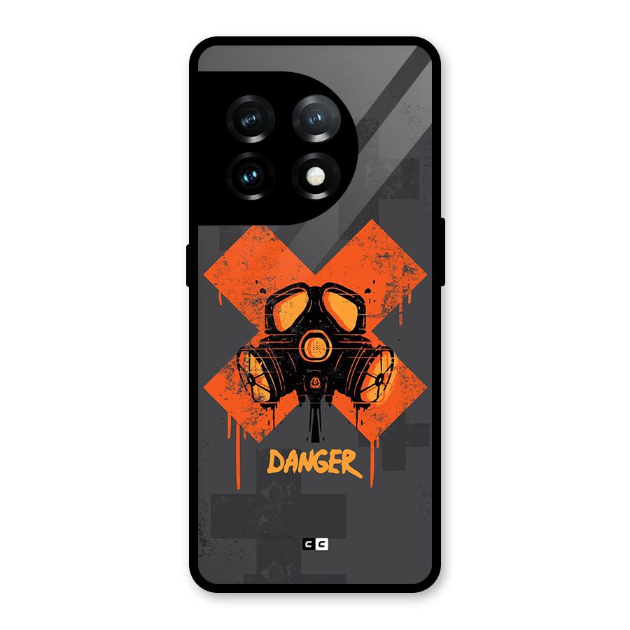 Danger Mask Glass Back Case for OnePlus 11