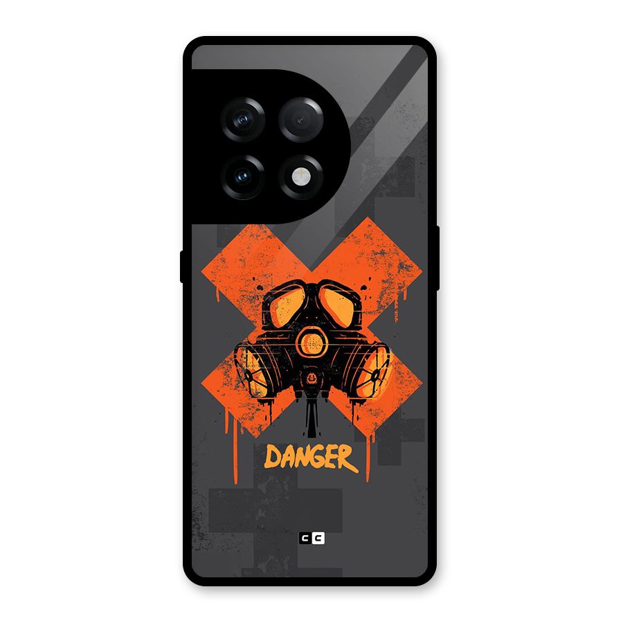 Danger Mask Glass Back Case for OnePlus 11R