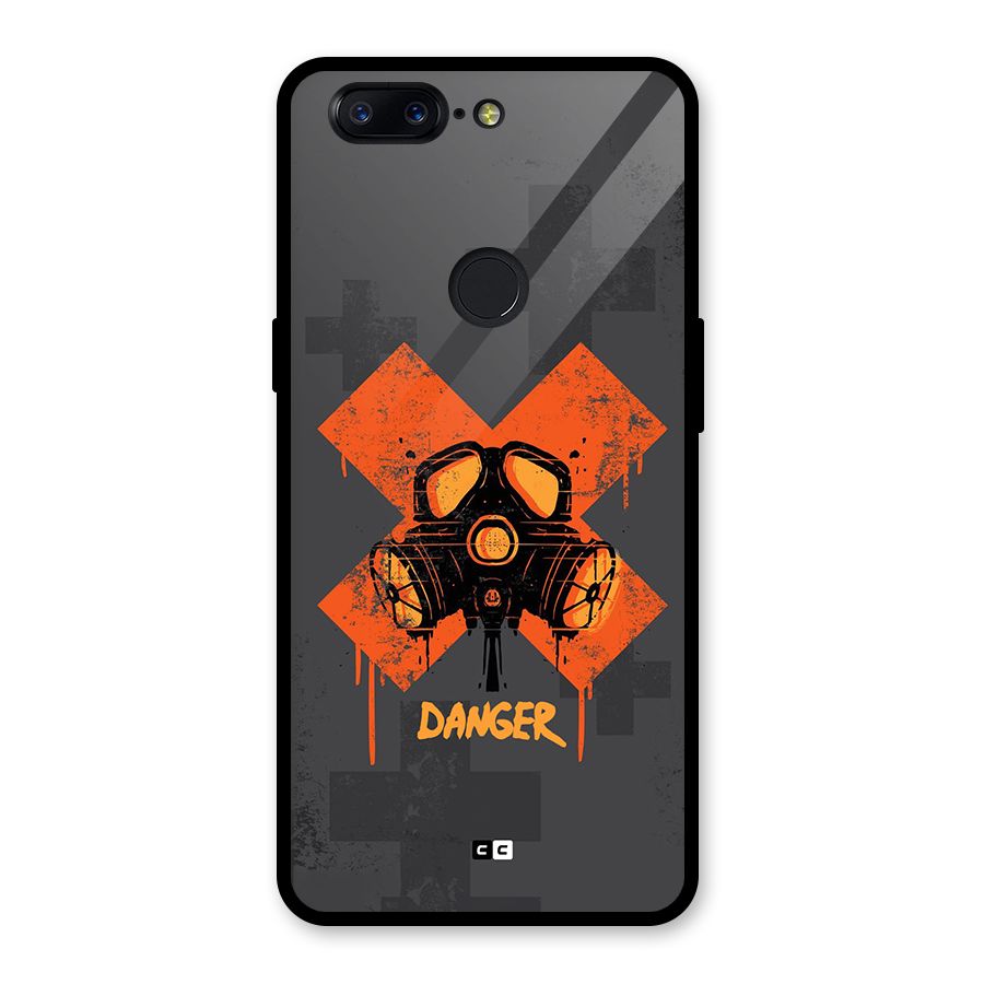Danger Mask Glass Back Case for OnePlus 5T