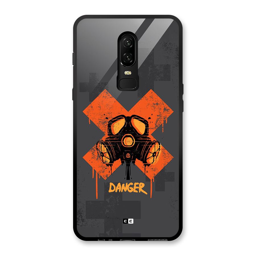 Danger Mask Glass Back Case for OnePlus 6
