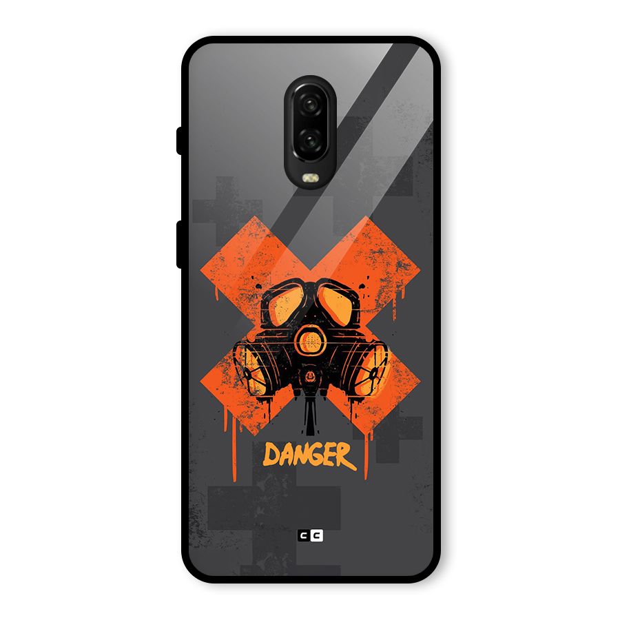 Danger Mask Glass Back Case for OnePlus 6T