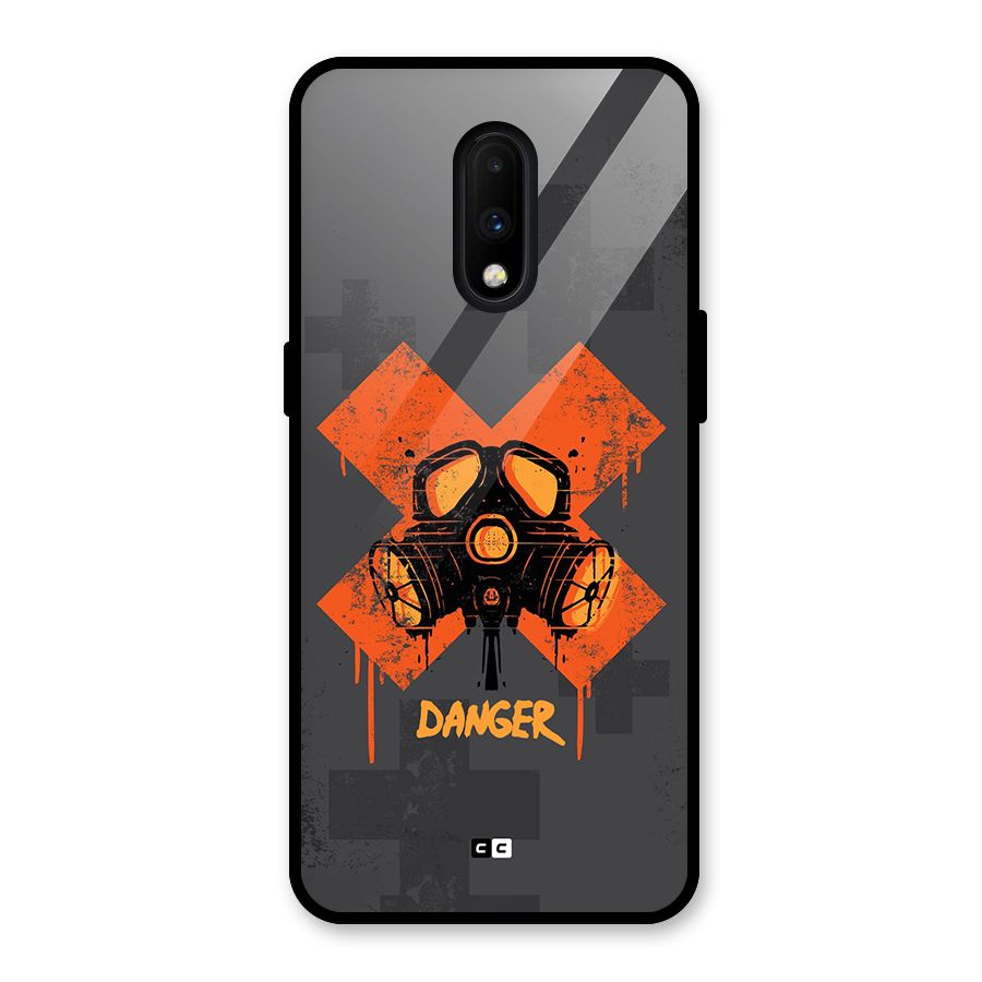 Danger Mask Glass Back Case for OnePlus 7