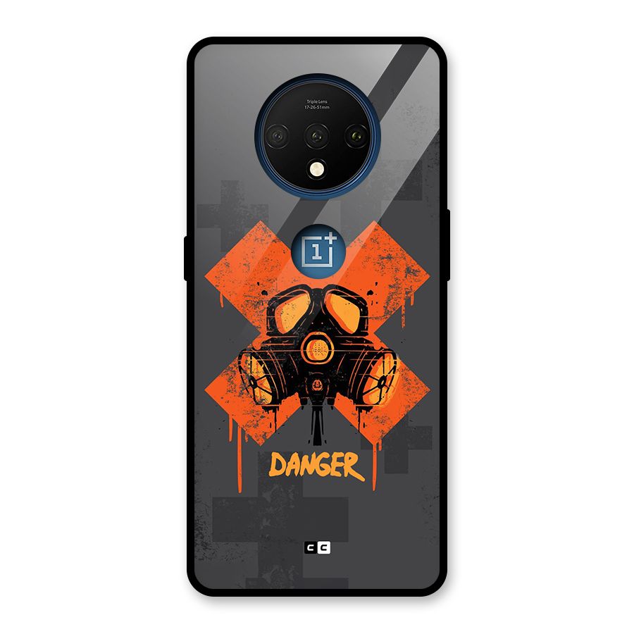 Danger Mask Glass Back Case for OnePlus 7T