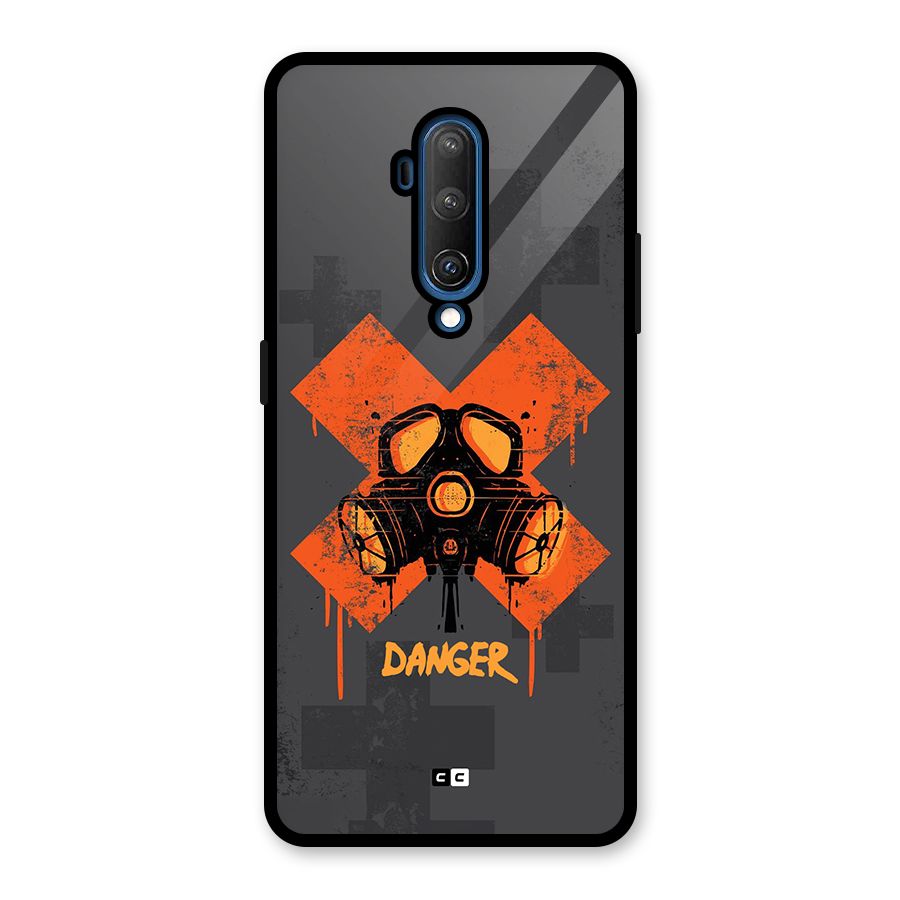 Danger Mask Glass Back Case for OnePlus 7T Pro