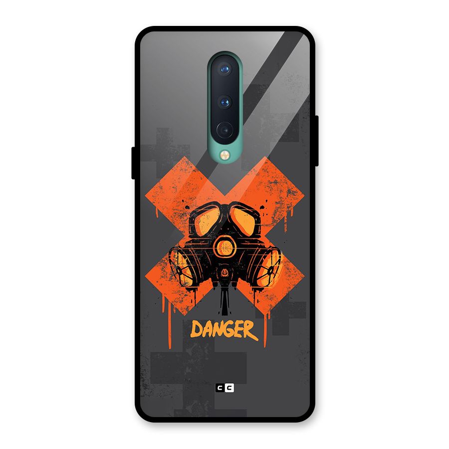Danger Mask Glass Back Case for OnePlus 8