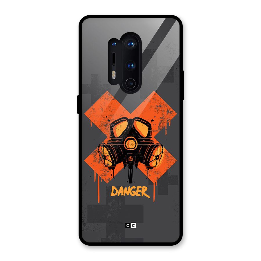 Danger Mask Glass Back Case for OnePlus 8 Pro