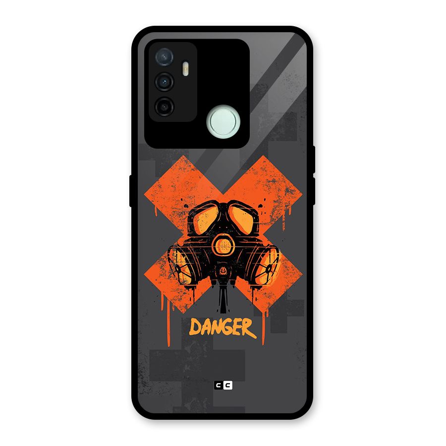 Danger Mask Glass Back Case for Oppo A53