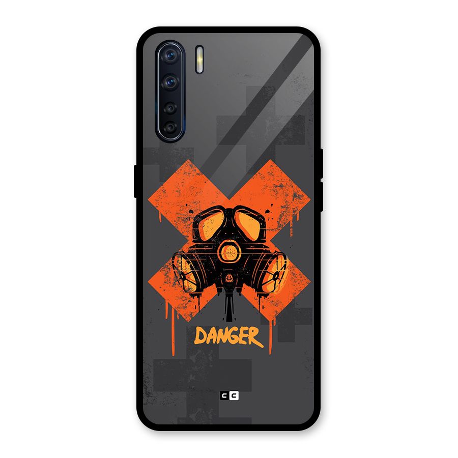 Danger Mask Glass Back Case for Oppo F15