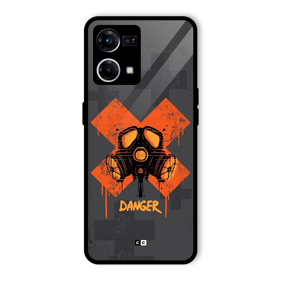 Danger Mask Glass Back Case for Oppo F21 Pro 4G