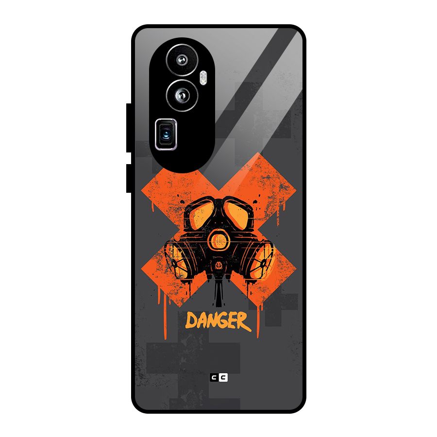 Danger Mask Glass Back Case for Oppo Reno10 Pro Plus