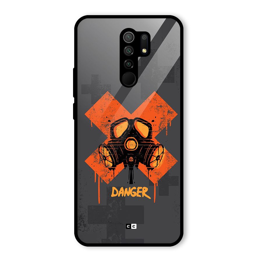 Danger Mask Glass Back Case for Poco M2