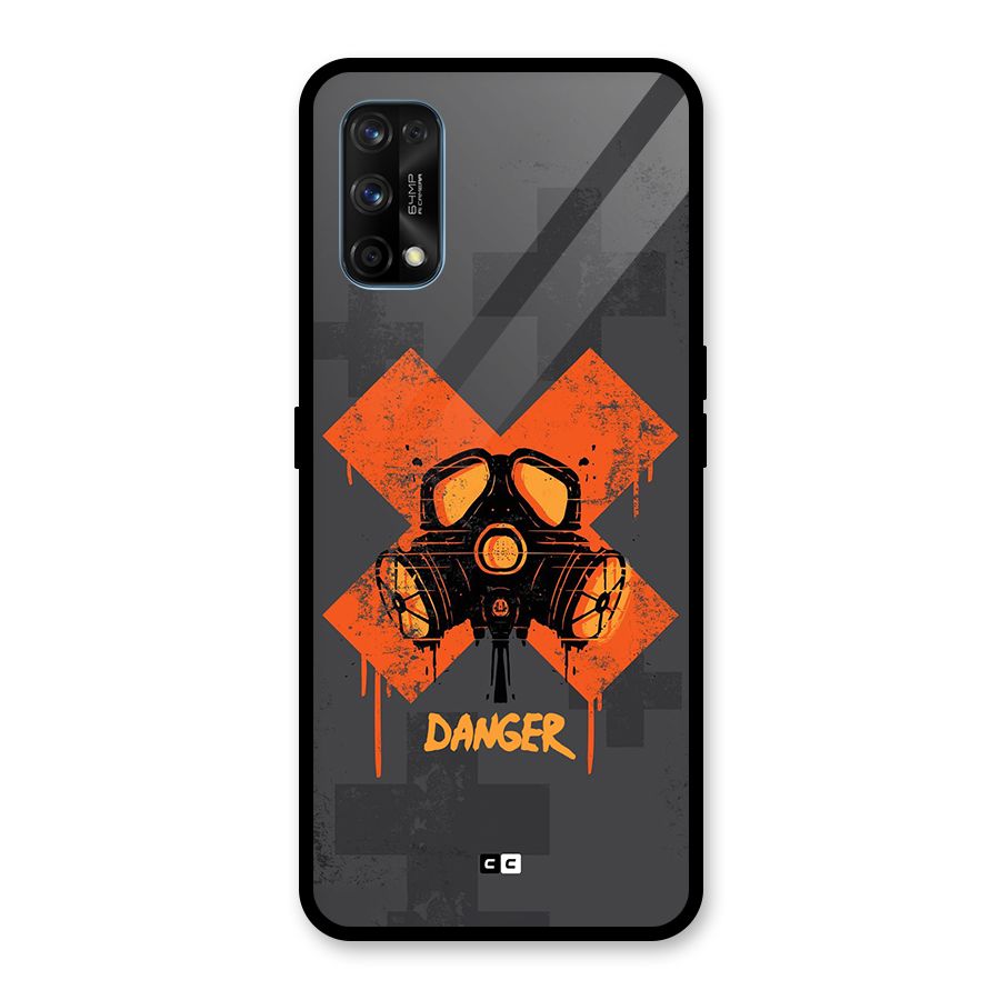 Danger Mask Glass Back Case for Realme 7 Pro