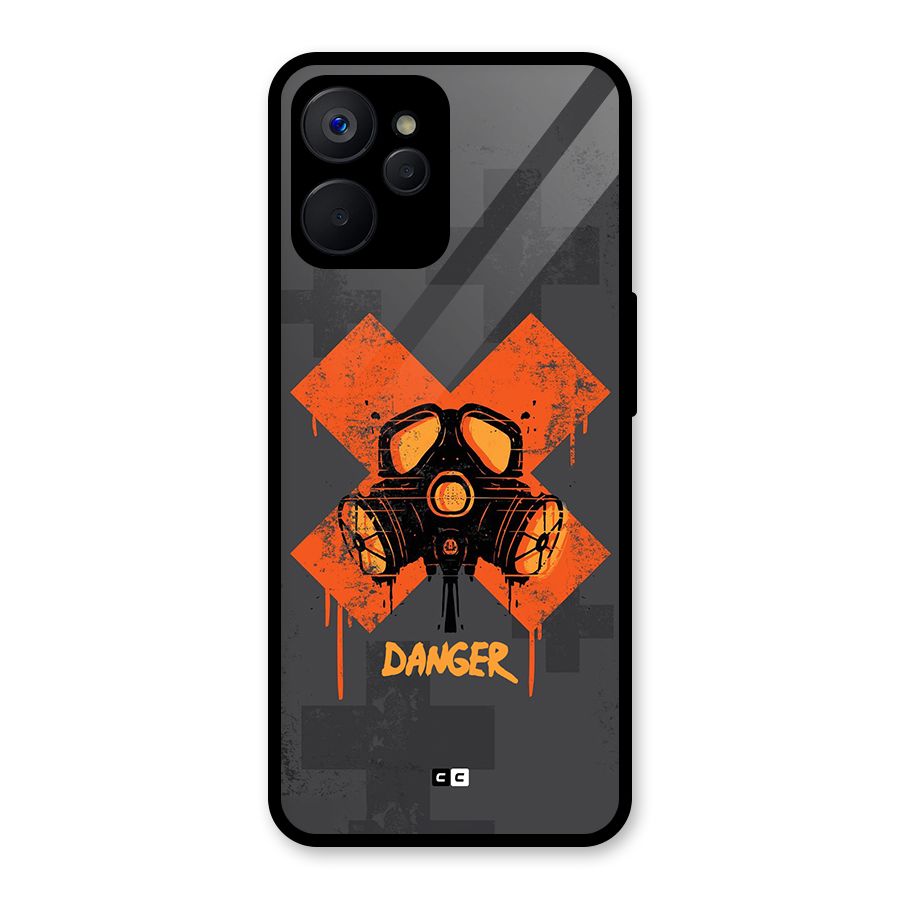 Danger Mask Glass Back Case for Realme 9i 5G