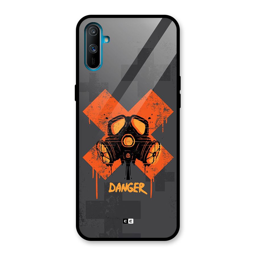 Danger Mask Glass Back Case for Realme C3