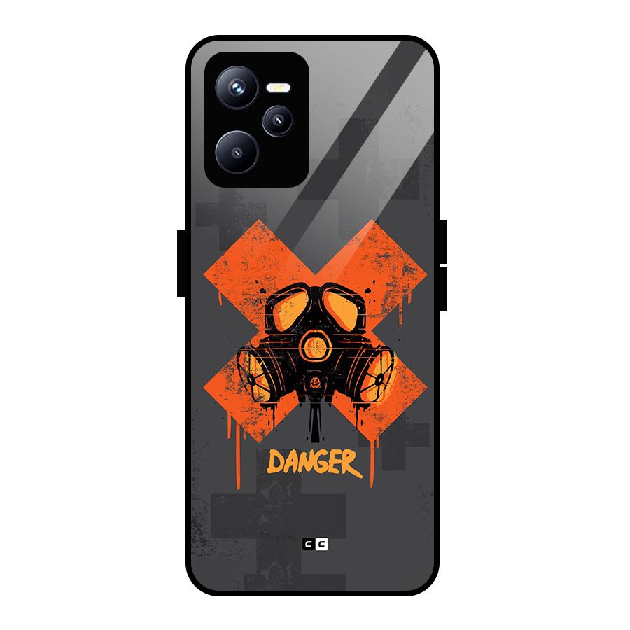 Danger Mask Glass Back Case for Realme C35