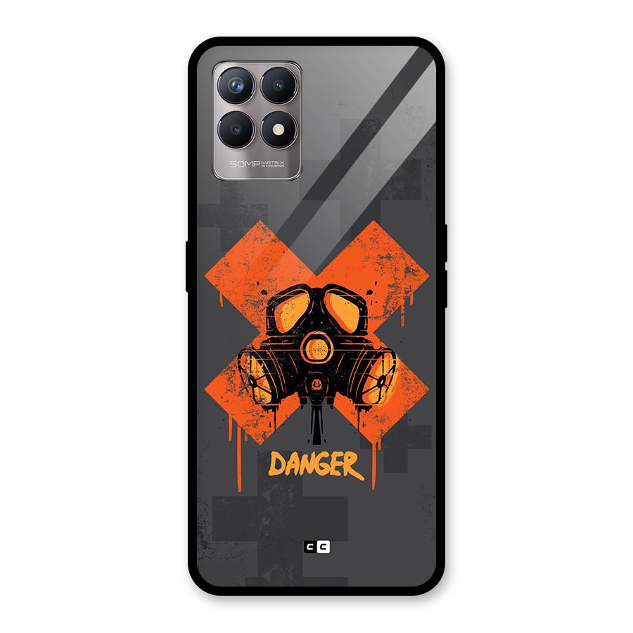 Danger Mask Glass Back Case for Realme Narzo 50
