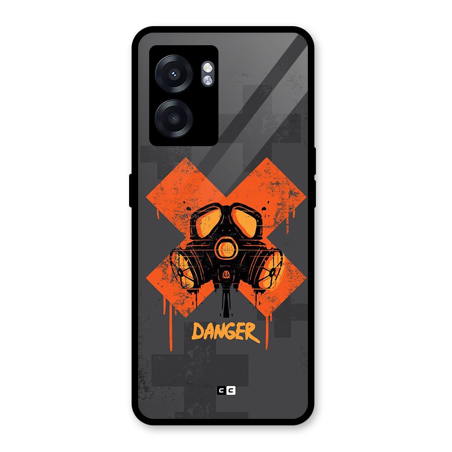 Danger Mask Glass Back Case for Realme Narzo 50 5G