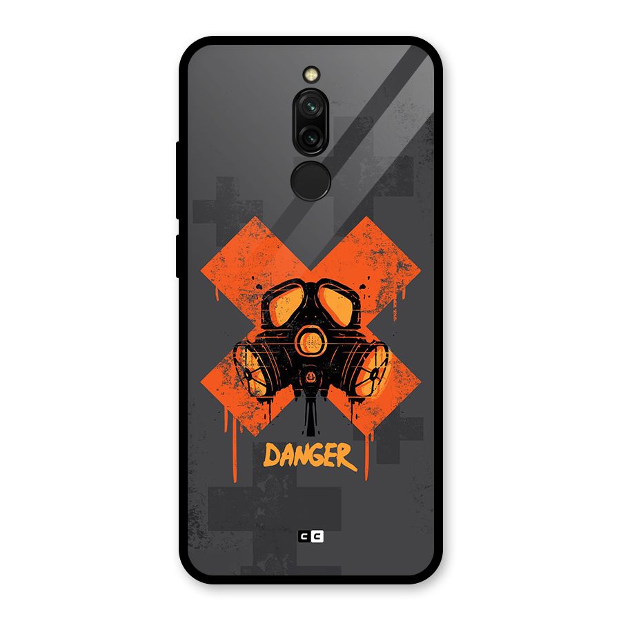 Danger Mask Glass Back Case for Redmi 8
