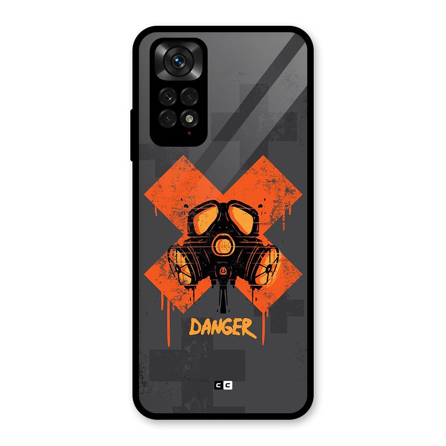 Danger Mask Glass Back Case for Redmi Note 11