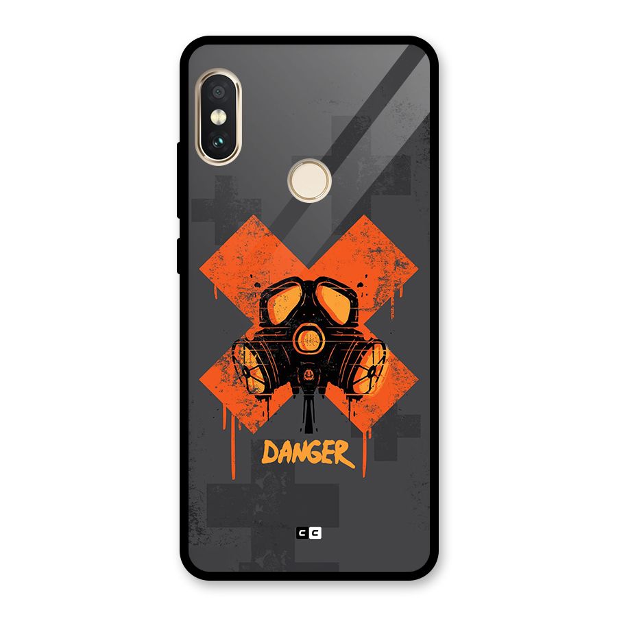 Danger Mask Glass Back Case for Redmi Note 5 Pro