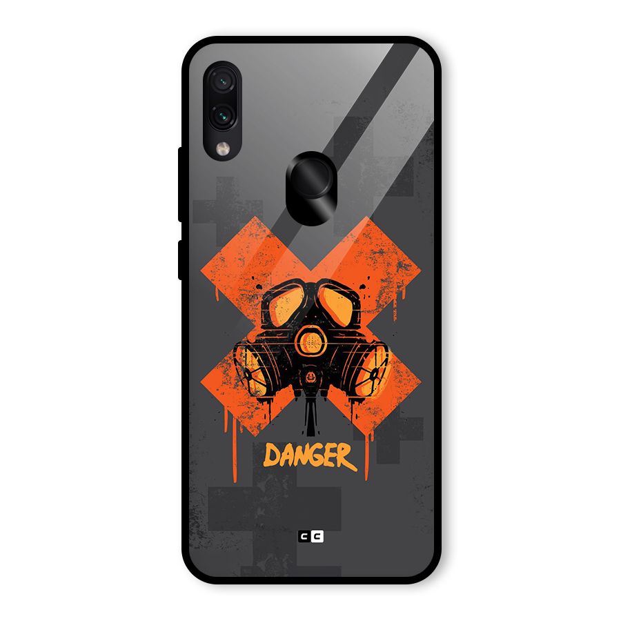Danger Mask Glass Back Case for Redmi Note 7S