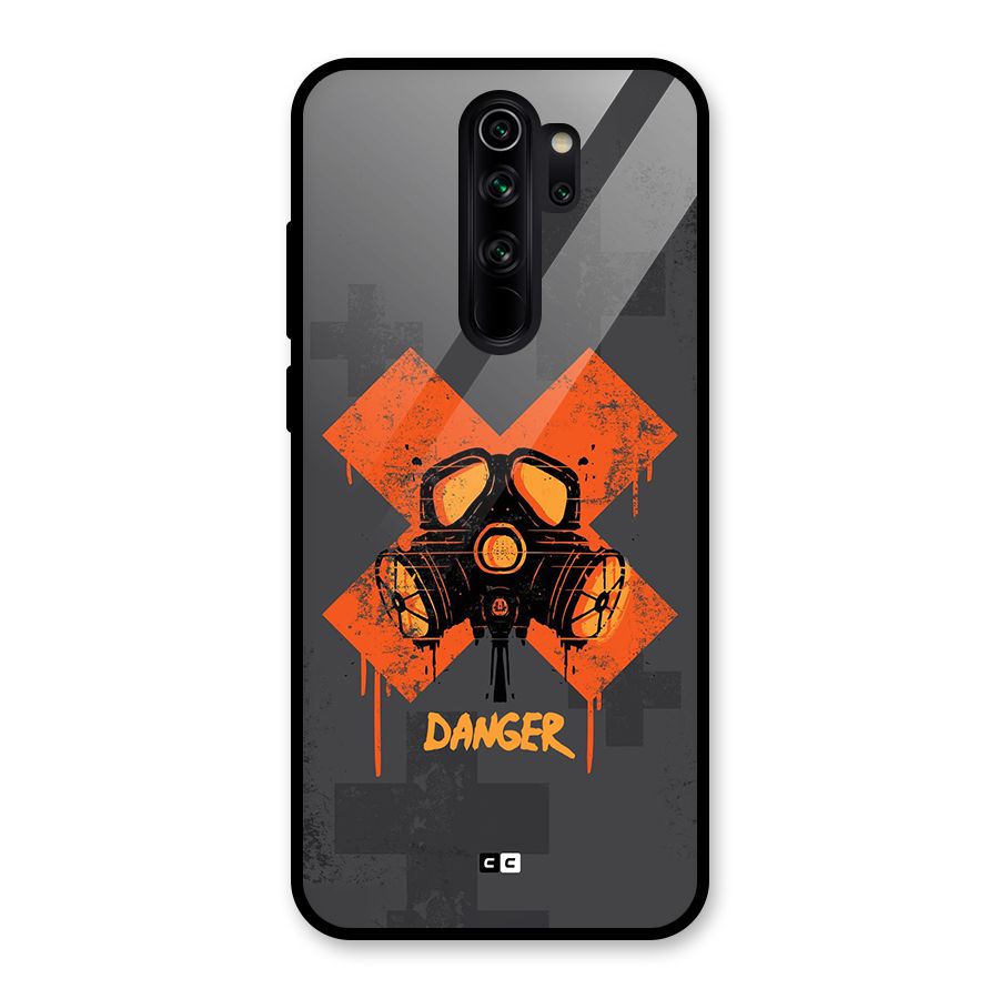 Danger Mask Glass Back Case for Redmi Note 8 Pro