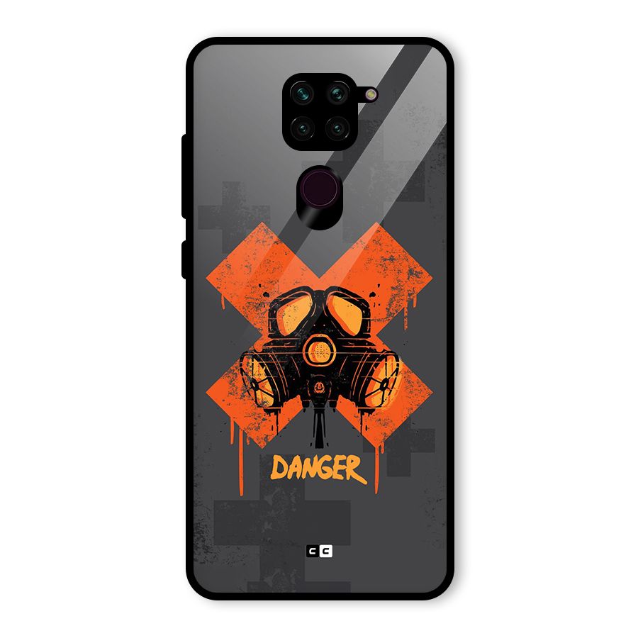 Danger Mask Glass Back Case for Redmi Note 9