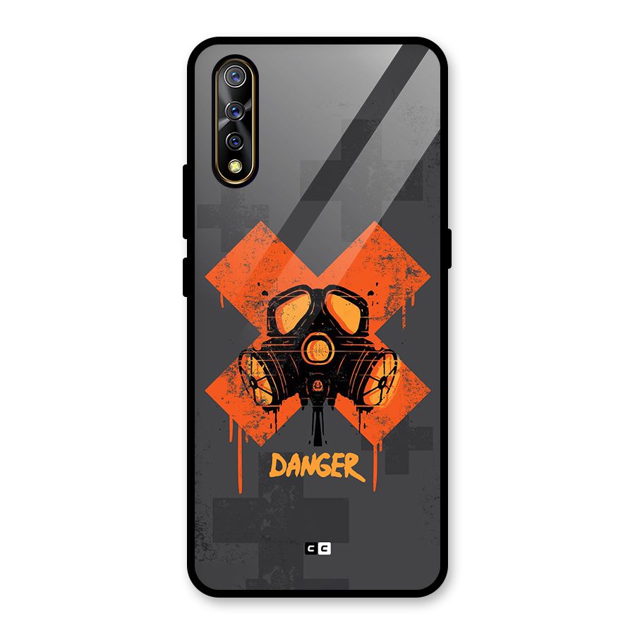 Danger Mask Glass Back Case for Vivo S1
