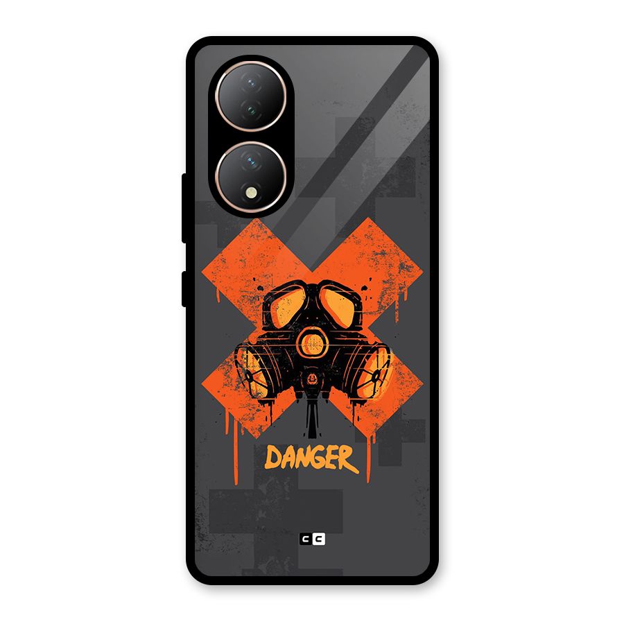 Danger Mask Glass Back Case for Vivo T2