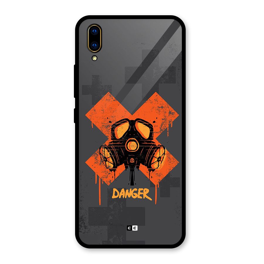 Danger Mask Glass Back Case for Vivo V11 Pro