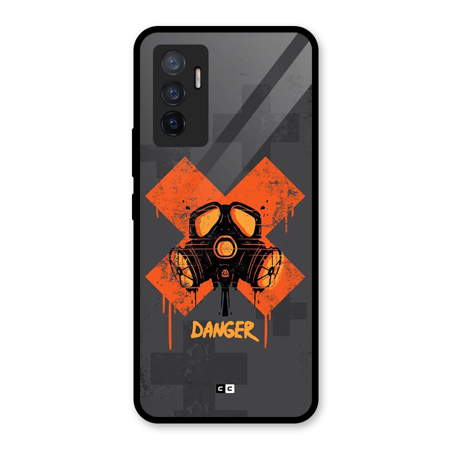 Danger Mask Glass Back Case for Vivo V23e