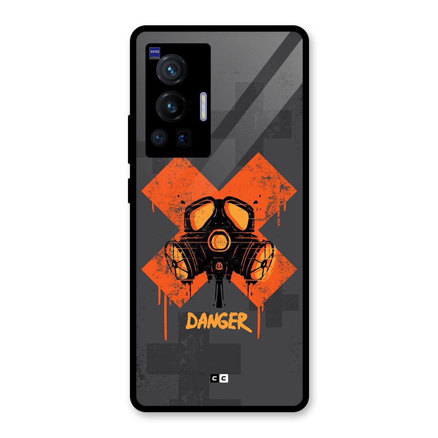 Danger Mask Glass Back Case for Vivo X70 Pro