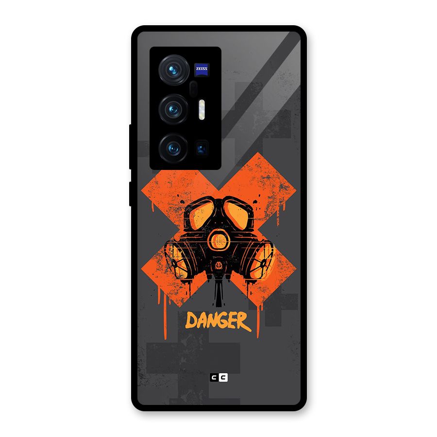 Danger Mask Glass Back Case for Vivo X70 Pro Plus
